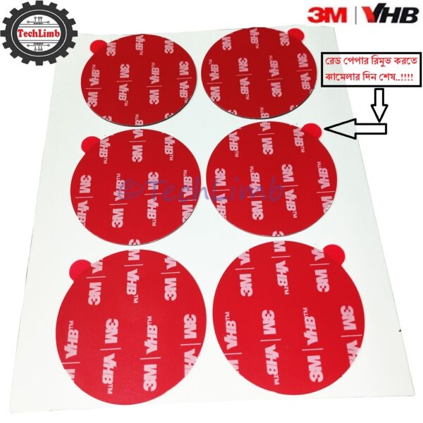Both Sided Gum Tape Adhesive Glue Acrylic 3M Diameter 50mm Double Side Gum Tape Sticker install anything on wall - Image 2