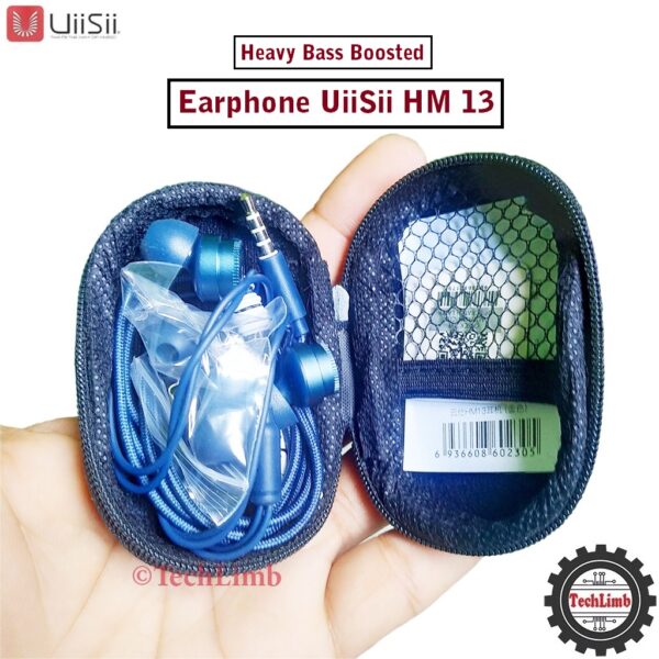 UiiSii HM13 Wired Earphone Noise Cancelling Dynamic Heavy Bass Metal Headphone In-ear with Mic Earphone - Image 2