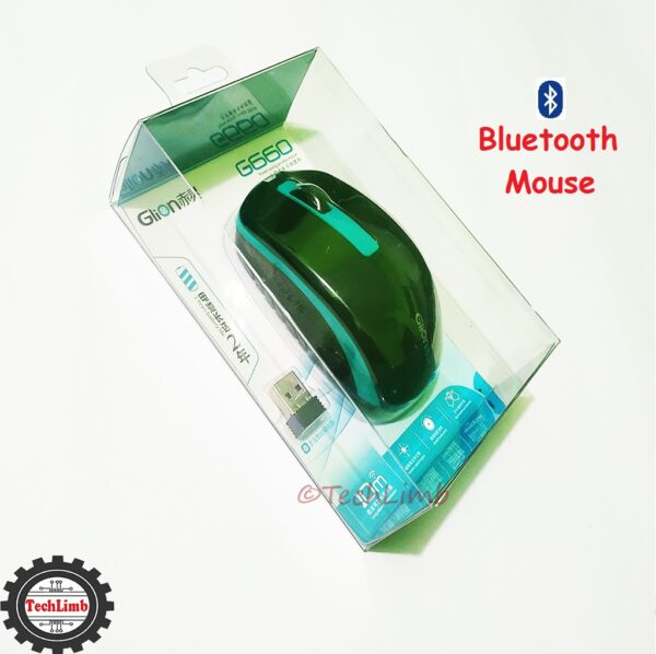 Wireless Mouse Glion G660 Bluetooth Optical with USB Nano Receiver for gaming and normal task for Laptop/ Desktop