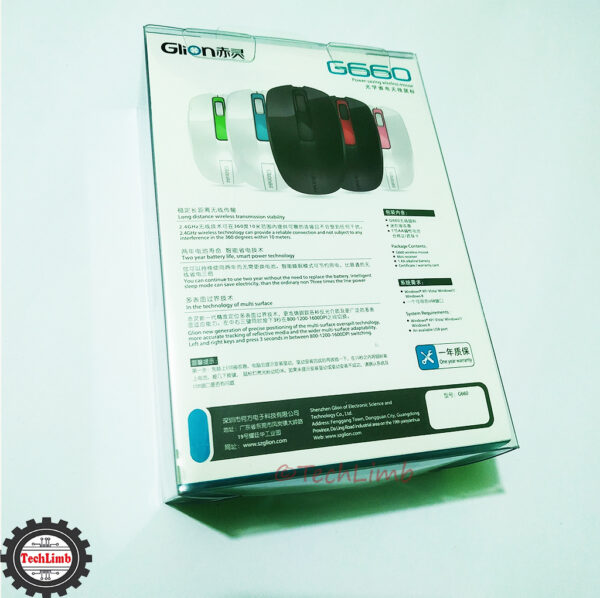 Wireless Mouse Glion G660 Bluetooth Optical with USB Nano Receiver for gaming and normal task for Laptop/ Desktop - Image 3