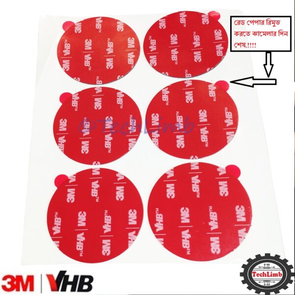 Both Sided Gum Tape Adhesive Glue Acrylic 3M Diameter 50mm Double Side Gum Tape Sticker install anything on wall - Image 4