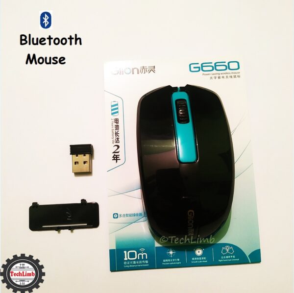 Wireless Mouse Glion G660 Bluetooth Optical with USB Nano Receiver for gaming and normal task for Laptop/ Desktop - Image 7