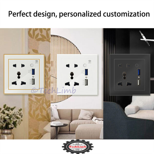 Smart WiFi Socket with USB Fast Charging QC3.0 Google Alexa Home Universal Wifi Smart USB Socket Tuya Smart Life Wifi Single Intelligent Universal Wall Plug- 1Year Warranty - Image 11