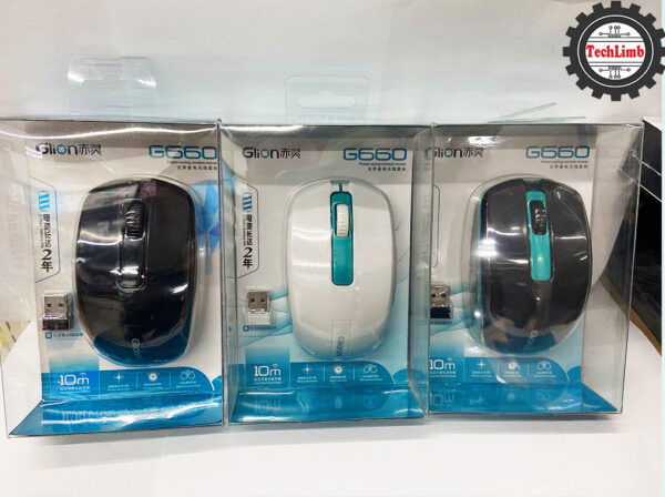 Wireless Mouse Glion G660 Bluetooth Optical with USB Nano Receiver for gaming and normal task for Laptop/ Desktop - Image 8