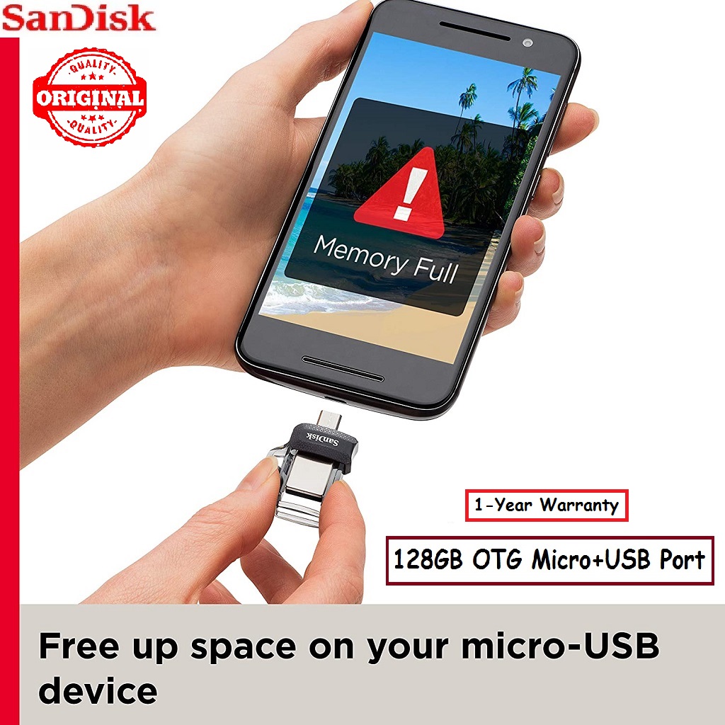 SanDisk USB+Micro 128GB Ultra Dual Drive m3.0 Flash Drive for Android Phone & PC - 150MB/s Fast USB 3.0 Pendrive Black | 1 Year Replacement Warranty || Retailer TechLimb - Secure Data Backup & Memory Expansion - Image 9