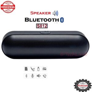 TechLimb S812 Portable Mini Capsule Bluetooth Speaker (S812)with FM Radio