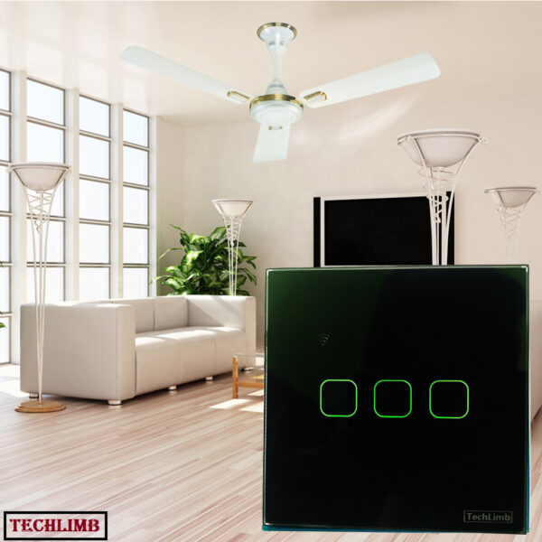 Switch 3Gangs Wifi+Touch Control 86*86mm Switch Light/Fan Switch With Alexa and Google Home Control - Image 10