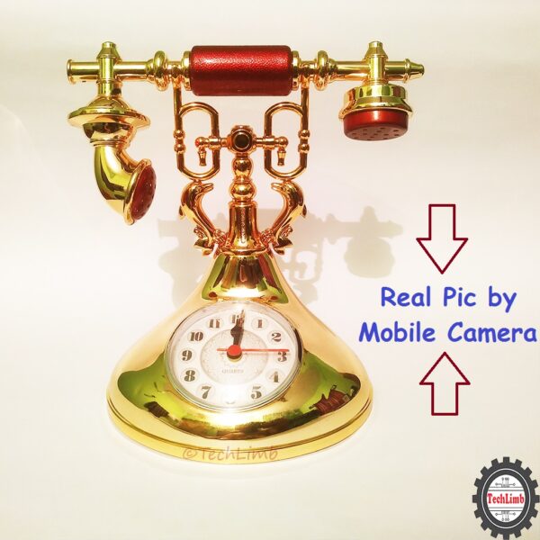 Retro Vintage Telephone Model Alarm Clock - Unique Decorative Timepiece for Home & Office - Image 13