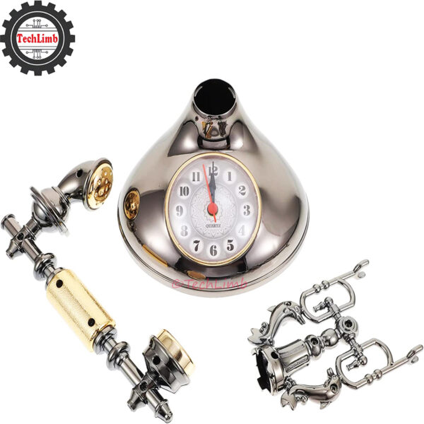 Retro Vintage Telephone Model Alarm Clock - Unique Decorative Timepiece for Home & Office - Image 12