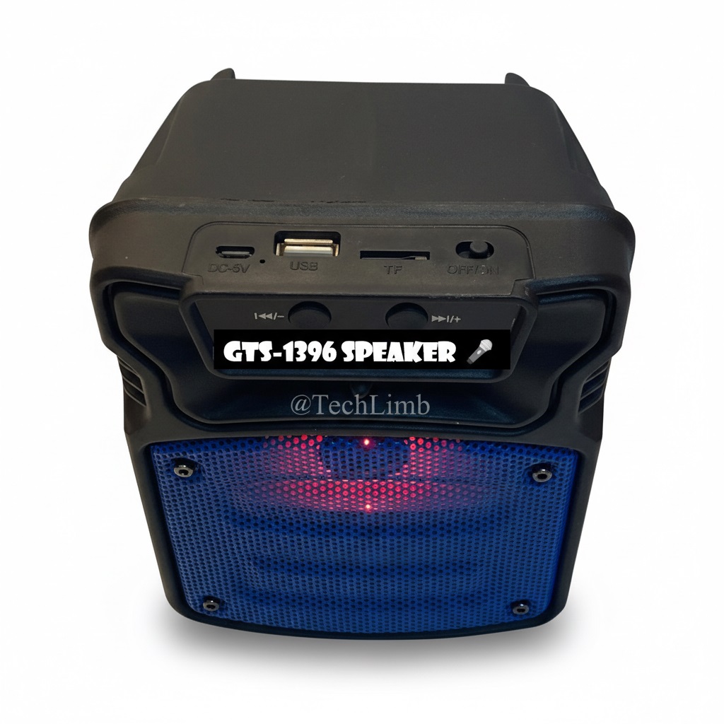 KTS GTS-1396 Wireless Portable Bluetooth Speaker 4 Inch Extra Bass RGB Light TWS FM Radio USB TF Card HD Sound Soundbox Outdoor Party Speaker for Mobile Computer by TechLimb - Image 2