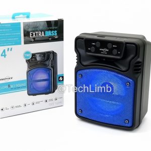KTS GTS-1396 Wireless Portable Bluetooth Speaker 4 Inch Extra Bass RGB Light TWS FM Radio USB TF Card HD Sound Soundbox Outdoor Party Speaker for Mobile Computer by TechLimb