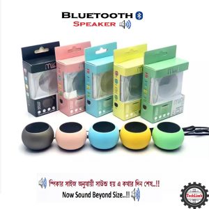 TechLimb Mini Metal Wireless Bluetooth Speaker | 4W Powerful Bass | V5.0 Bluetooth | Hands-free Calling Mic | TWS Stereo Sound | Portable Pocket Speaker for Mobile, Laptop & Travel (Premium Build)